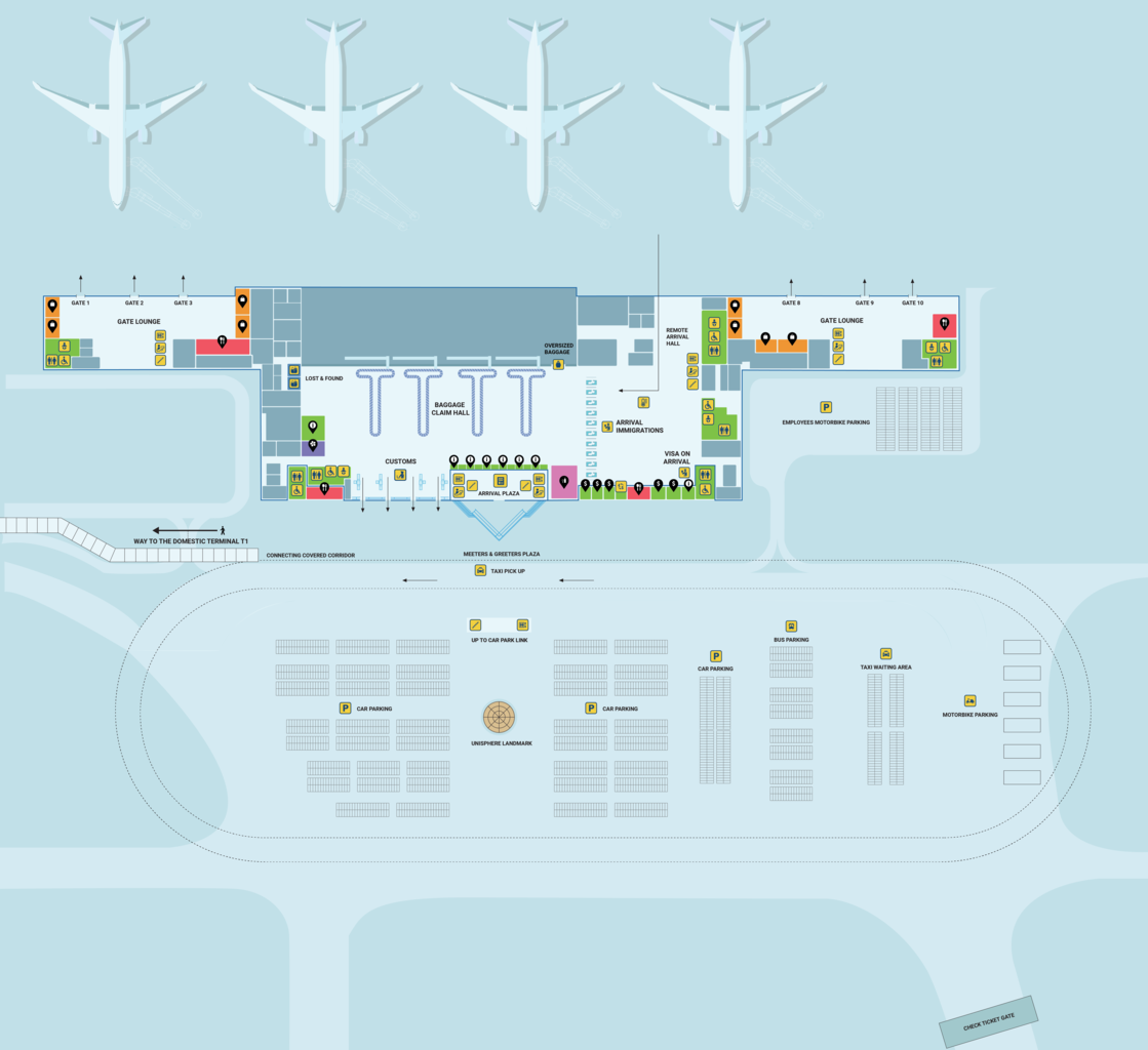 Ground floor: Pick up and drop off area