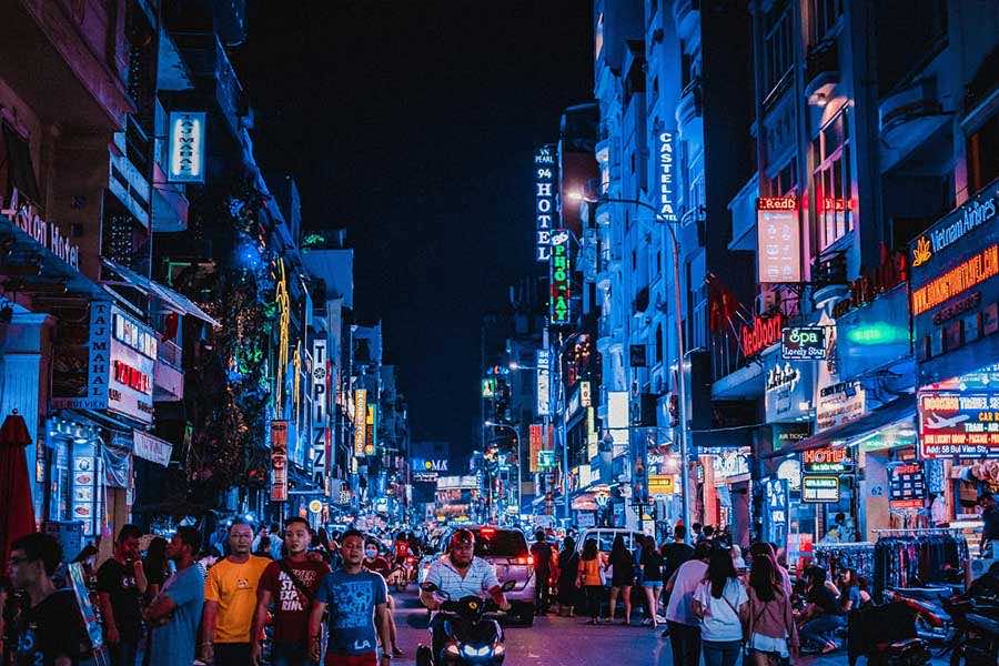 Exploring Ho Chi Minh City after dark