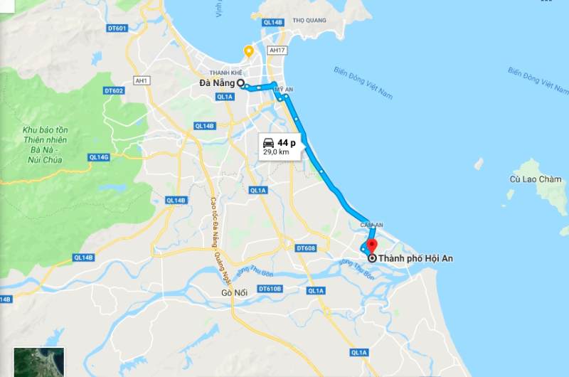 How to get from Da Nang to Hoi An?